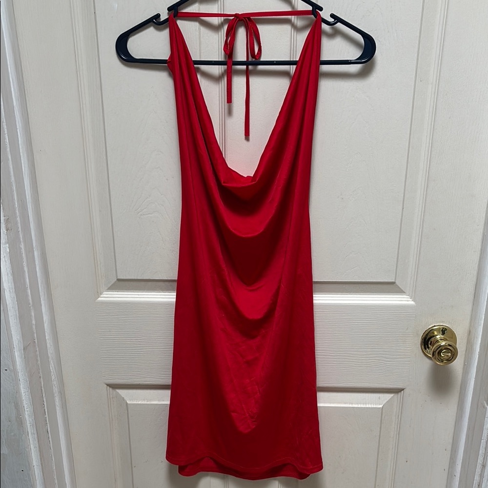 Red Halter Dress Lingerie
